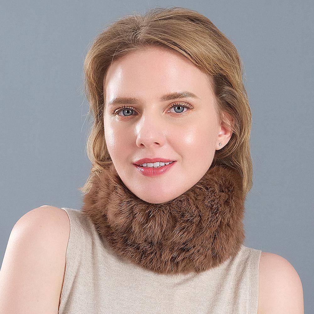 Плетеный шейный платок, шарф, осенне-зимний женский утолщенный зашифрованный теплый эластичный меховой шарф с накладным краем