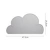 Kitchen Table Cloud Shape Silicone Baby Place Mat Non-slip Heat Resistant Waterproof Dinning    Bowl Plate S