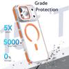 For iPhone 17 Pro Magnetic Case TPU Acrylic Clear Phone Back Cover with Lens Protector Kickstand