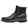 Port Union Comfortable Casual Short Boots Men Boots Black A2KYW015