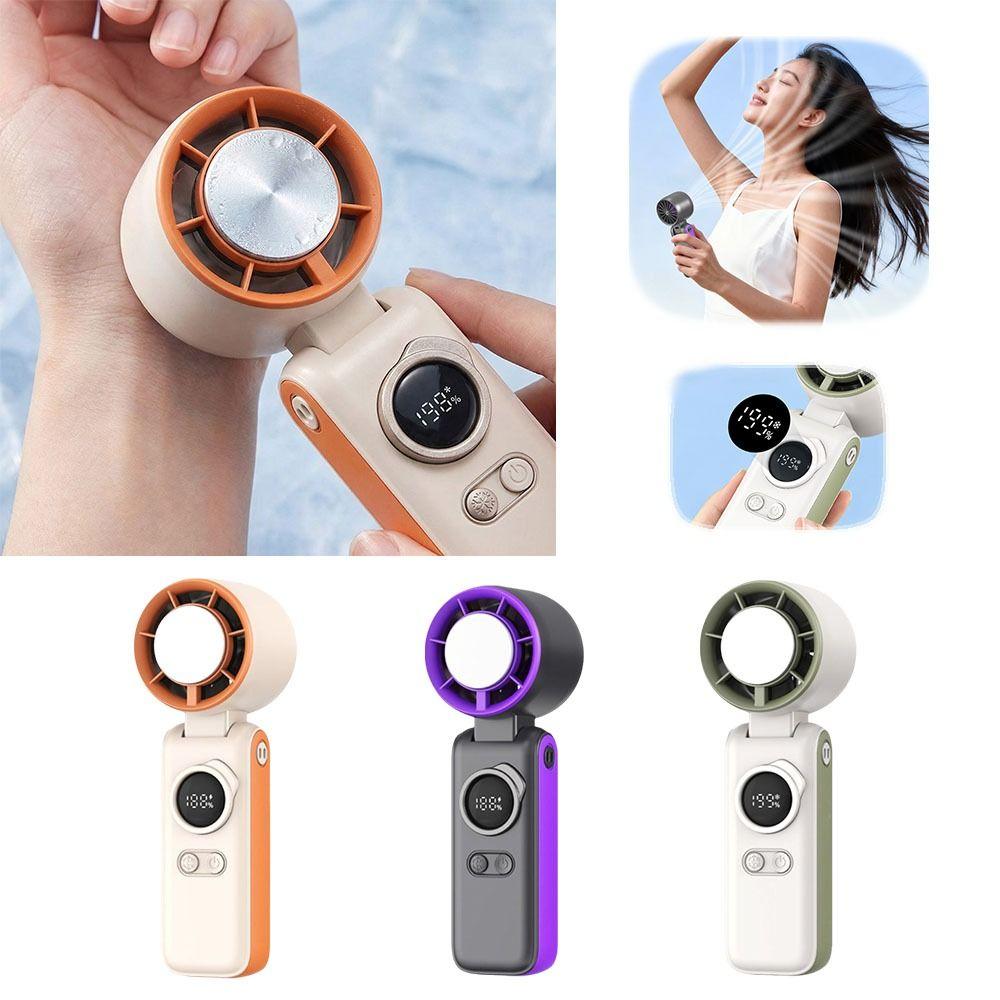 USB Powered Handheld Fan Multi-Speed Cold Compress Fan Refrigeration Fan Daily Cooling
