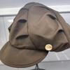 Восьмиугольные береты, шерстяная шляпа газетчика, женская кепка с облачными уличными полями, уличные береты, кепки