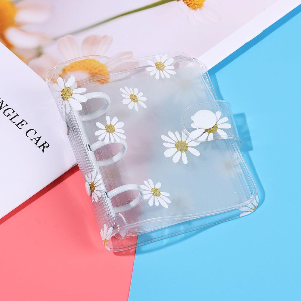 Дневник для счетов с цветком ромашки, внутренние страницы с 3 отверстиями, кольца, переплет, обложка для блокнота, сменный блокнот