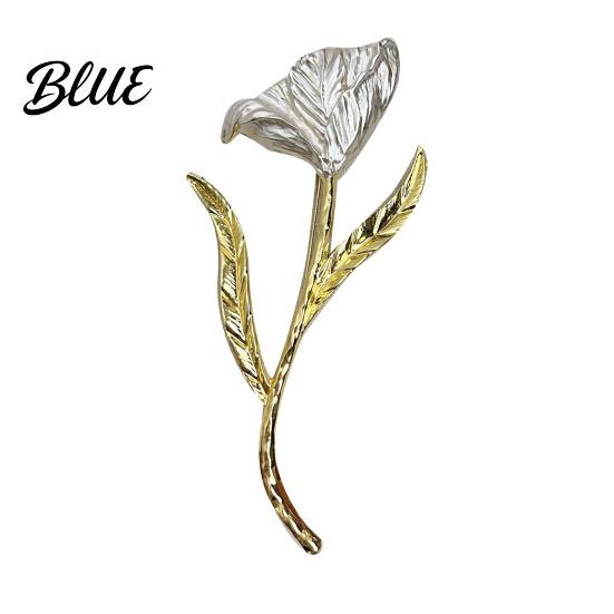 Булавка Женская Брошь Сверкающие Стразы Цветок Лист Форма Лацкан Универсальная