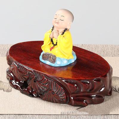 GOLDY&WENDY Китайская ручная работа Деревянная цельная древесина Подставка-витрина Пьедестал для Вазы Аквариума Каменной статуи Будды Основание для украшения