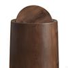 Trash Can Garbage Container with Swing Lid Imitation Wood Grain Removable Inner Household Bin
