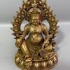Pure Copper Statue of Wealth God Buddha Home Decoration Figurines Miniatures Ornament Nepal Tantric Statue Office Fengshui Decor