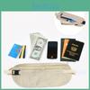 Hidden Security Money Passport Card Ticket Waist Belt Bag Pocket Travel Wallet