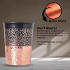 Copper Printed Design 250ML Water Glass with Rust Proof Protection for Home and Office Use Ayurveda and Yoga Health Benefits Glass Set of 6
