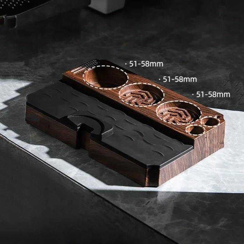 Подставка для кофе-темпера ABS-органайзер для портафильтра эспрессо Инструмент для рычага для кофе Коврик для темперирования Держатель для прижимной лапки Инструменты для хранения кофе