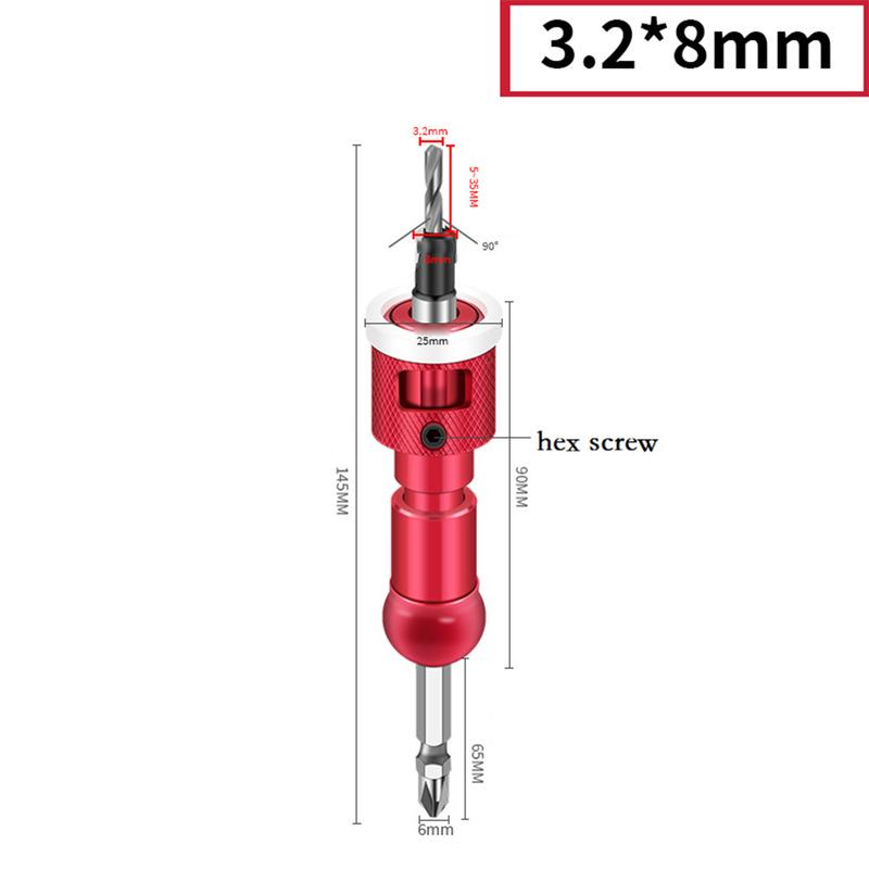 DIY Projects Carbide Tipped Drill Bits Depth Stop Drill Bits Countersink Design Depth Stop Professional Results