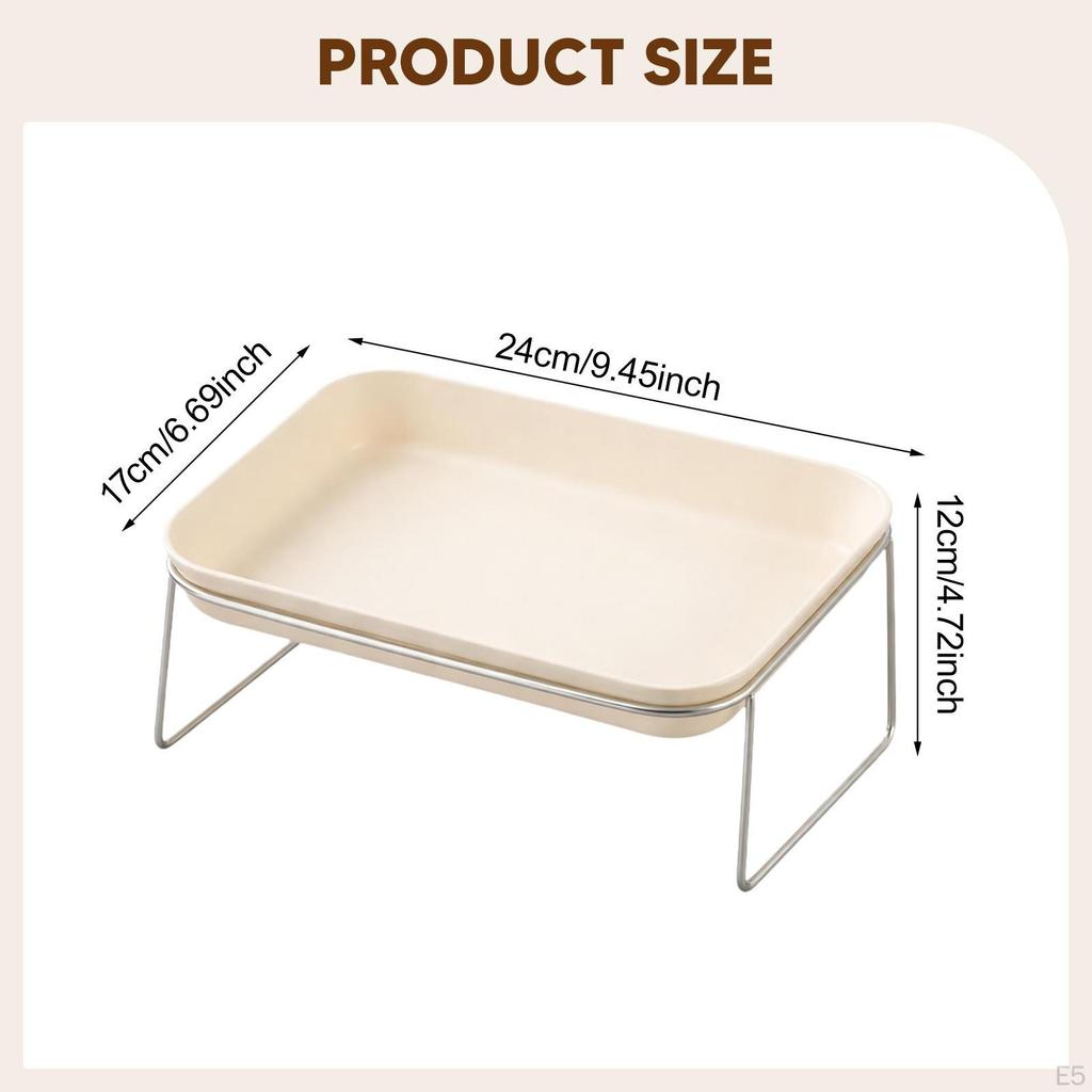 Bowl Easy to Clean Elevated Pet Feeder Raised Cat Food for Small Pets Little Dogs