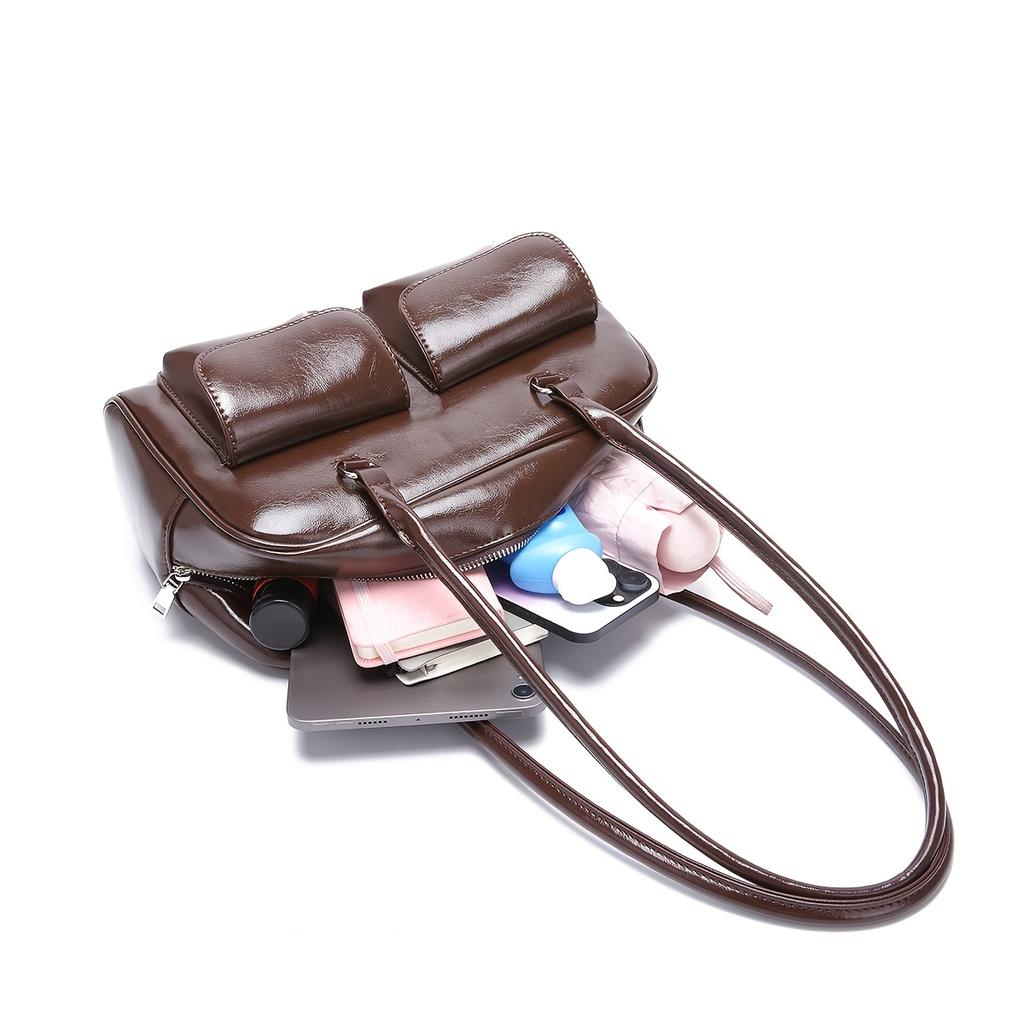 Модная сумка через подмышку, высококачественная универсальная сумка, нишевый дизайн, женская сумка через плечо, ретро-кошельки и сумки из искусственной кожи