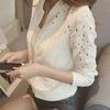 Women's Summer Lace Jacket Coat Hollow Breathable Solid Color Thin Lace Long Sleeve Sun Jacket