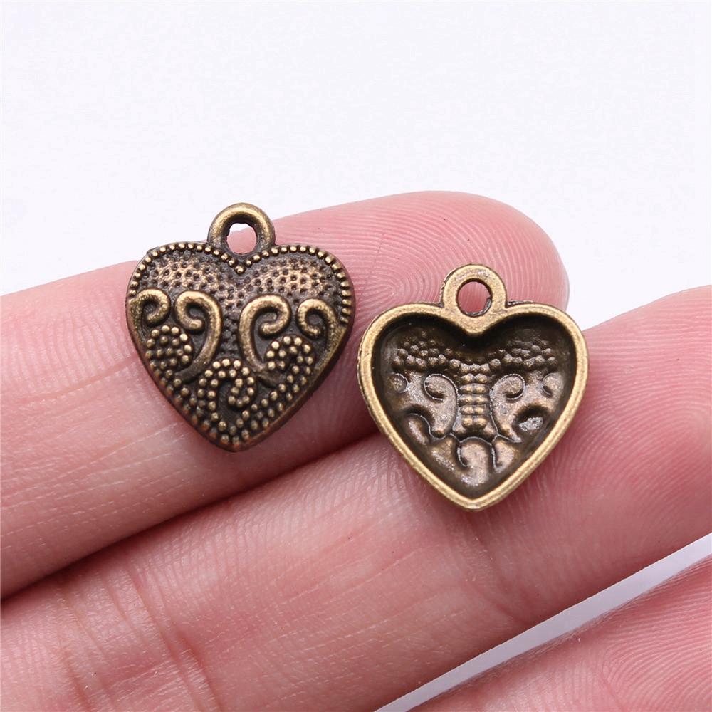 Подвеска в виде персикового сердца с подвесками Love Charms для мужчин, элегантные художественные принадлежности