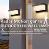 LED Wall Lamps Motion Radar Sensor AC85-265V 16W/30W ABS Waterproof For Indoor Garden Decoration Outdoor Porch Path Wall Lights