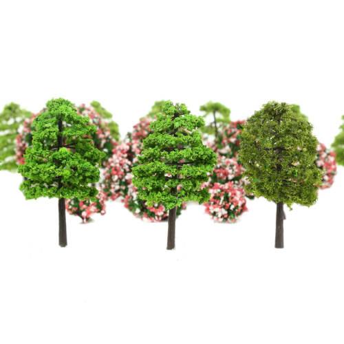 70-Piece Set of Diorama Trees, Model Trees, Tree Models, Railway Models, Architectural Model Materials, Miniature Scenery Collection, Tree Landscape M