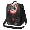 1pc Gothic Moon Pattern, Portable Reusable Cooler Bag, Insulated Lunch Bag, Essential for Camping Picnic Beach,
