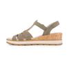 Оливковые нубуковые сандалии 36-41 Женские CAPRICE