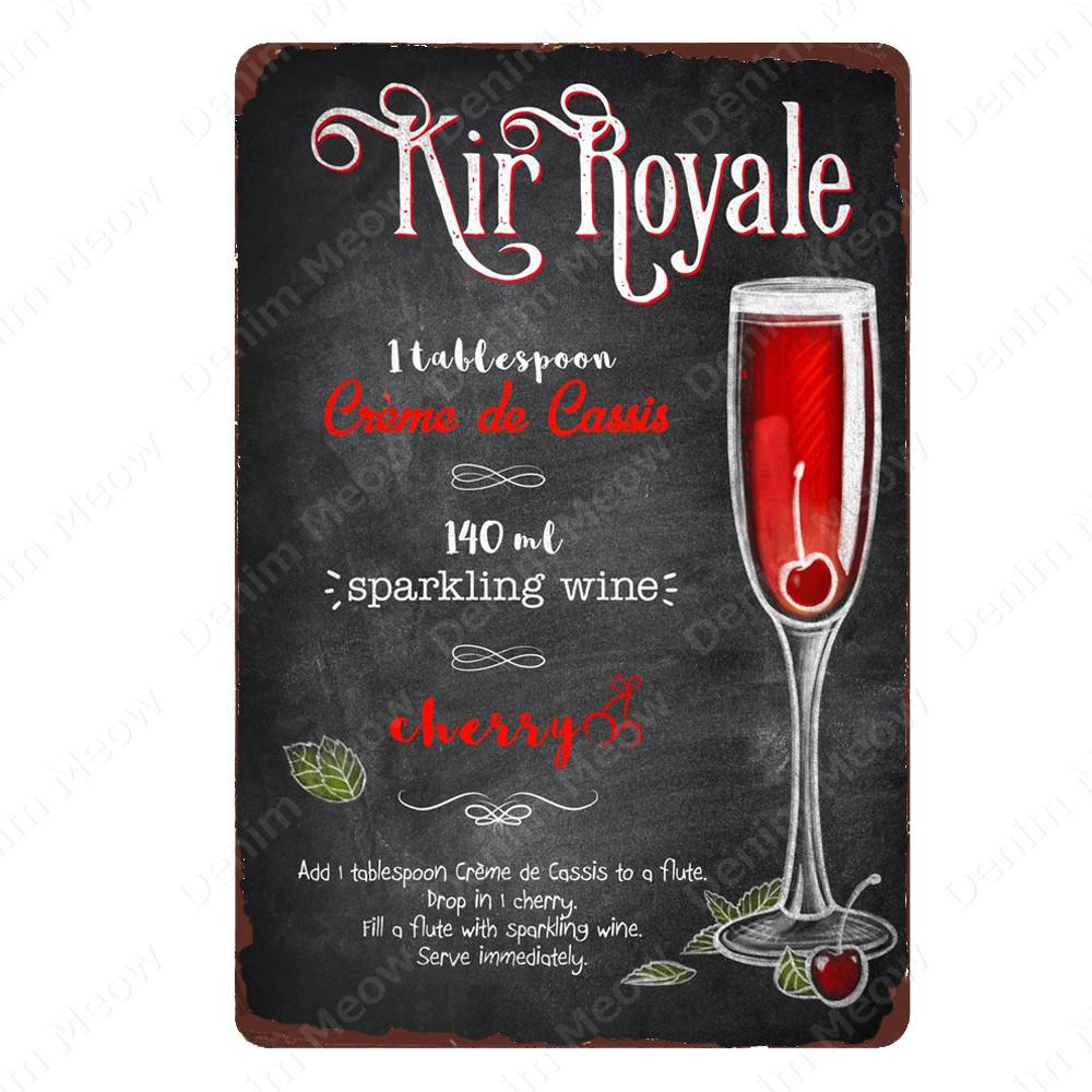 Классический Коктейли Металлический Плакат Московский Мул Старинные Оловянные Вывески Бар Украшения Дома Джин Виски Водка Текила Настенная Художественная Тарелка N365