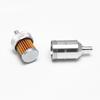 8mm 5/16" Aluminium Inline Fuel Petrol Diesels Filter Universal Silver
