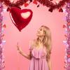 День святого Валентина, красочная полосатая вешалка Love Pulled Wooled, для использования в помещении и на улице, украшение в виде цветочного венка для входа в сад