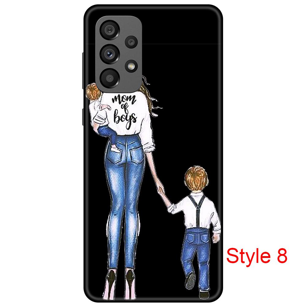 Модный черный мягкий чехол, совместимый с Samsung Galaxy A73, гибкий противоударный бампер из ТПУ с розовым цветком, черный чехол для Galaxy A73