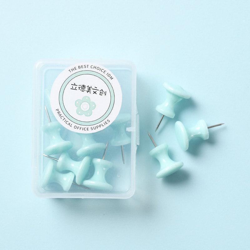 Цветные кнопки I-Pin Macaron в коробке: Свежие, креативные офисные принадлежности