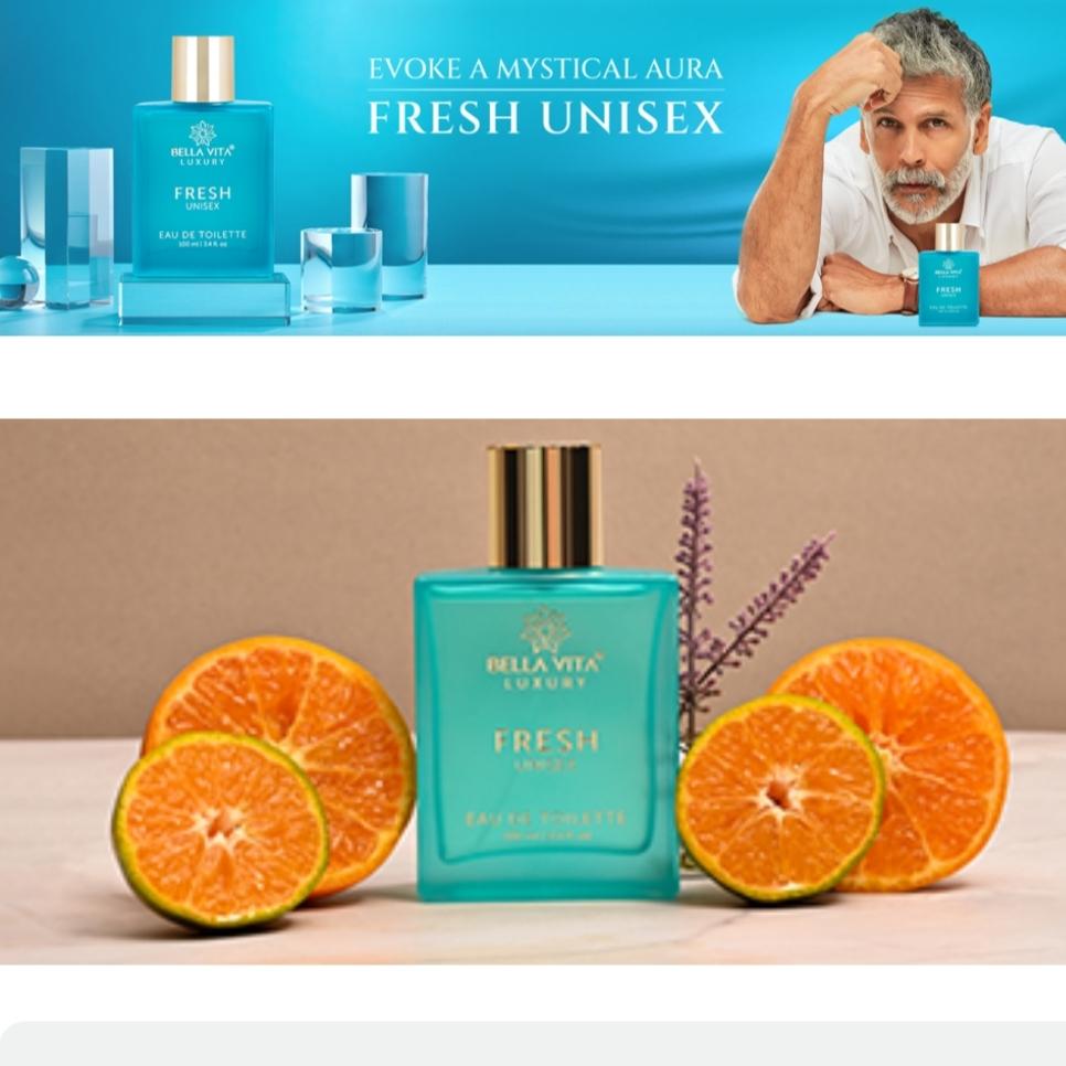 Bella Vita Luxury FRESH Eau De Toilette Духи унисекс для мужчин и женщин с бергамотом, иланг-илангом | Освежающий аромат EDT Long Lasting Fragrance Scent, 100 мл