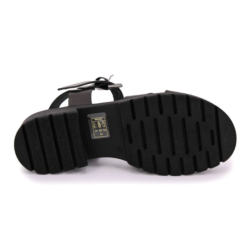 Сандалии женские черные из кожи tiha LES TROPEZIENNES PAR M.BELARBI