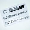 3D Черные Буквы Логотипа C63S Значок V8 BITURBO Наклейка Звезда на Заднюю Часть Автомобиля Эмблема AMG на Багажник Для Mercedes Benz AMG W205 C205 Аксессуары