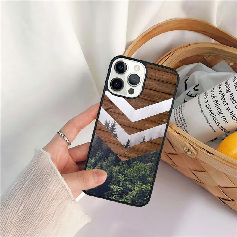 Чехол для телефона NATURE WOOD PRINTS Для iPhone 17 Air 16 15 14 11 12 13 Pro MAX Plus coque Чехол-оболочка