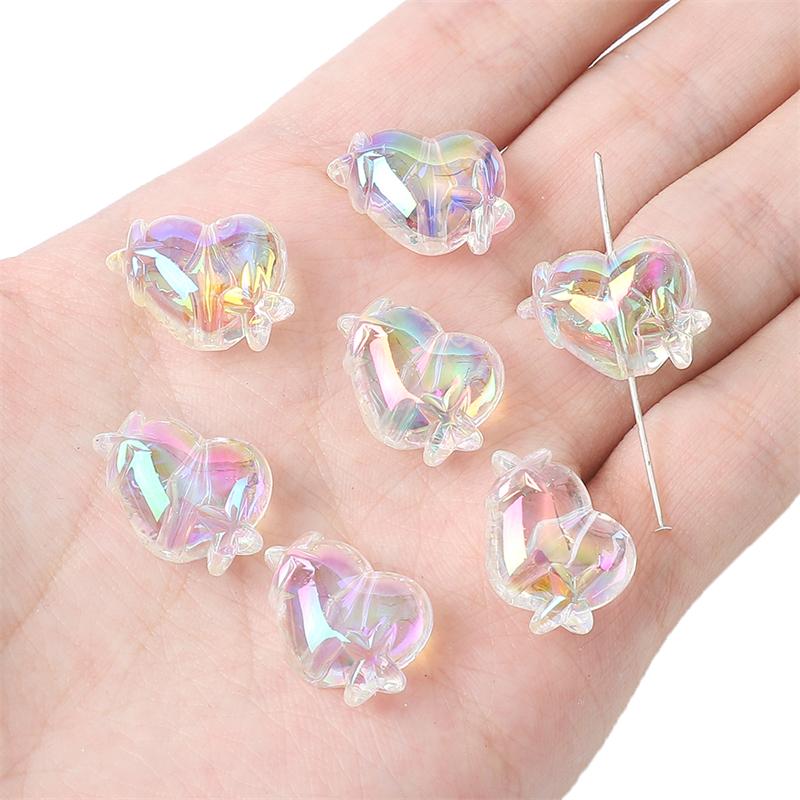 5/10 шт акриловые бусины красочные звезды любовь бусины для DIY ожерелье браслет серьги изготовление ювелирных изделий