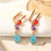 Модные красочные серьги-капли для женщин с подвесками из кубического циркония, ювелирные изделия, аксессуары для вечеринок