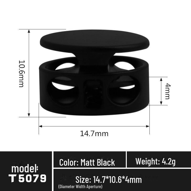 Регулируемый металлический пружинный шнур-замок для спортивной одежды