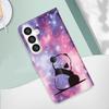 Pandas In the Starry Sky PU Leather Wallet Flip Photo Frame Case for iPhone Samsung Huawei Honor Xiaomi Redmi Oppo Vivo Google TCL Infinix...