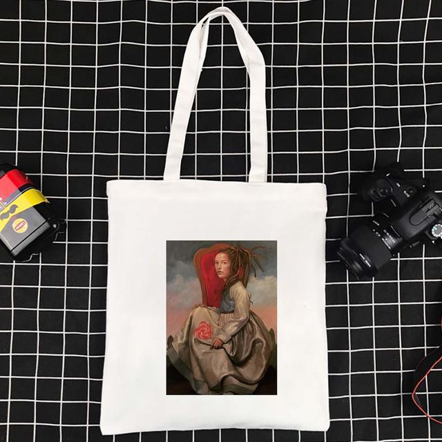 Высококачественная большая вместительная холщовая сумка-тоут, забавная складная женская сумка из полиэстера, складные сумки на плечо