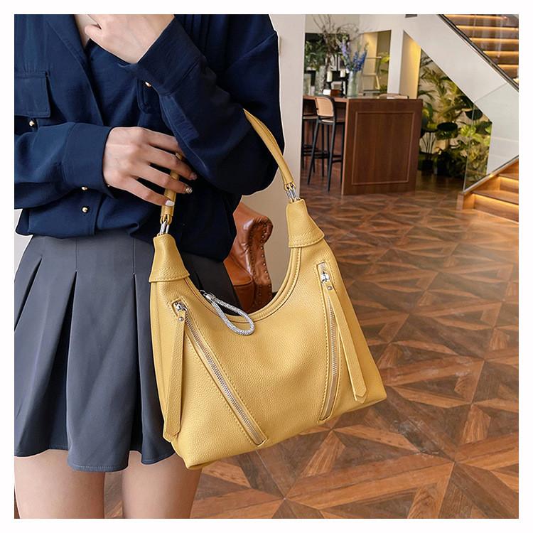 Ielgy Underarm Bag Ladies Casual Trendy Fashion Portable One-Shoulder Cross-Body Tote Bag