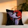 Angels And Demons Cushion Cover Cozy Velvet Throw PillowSoft Warm Cushion For Sofa  Bed