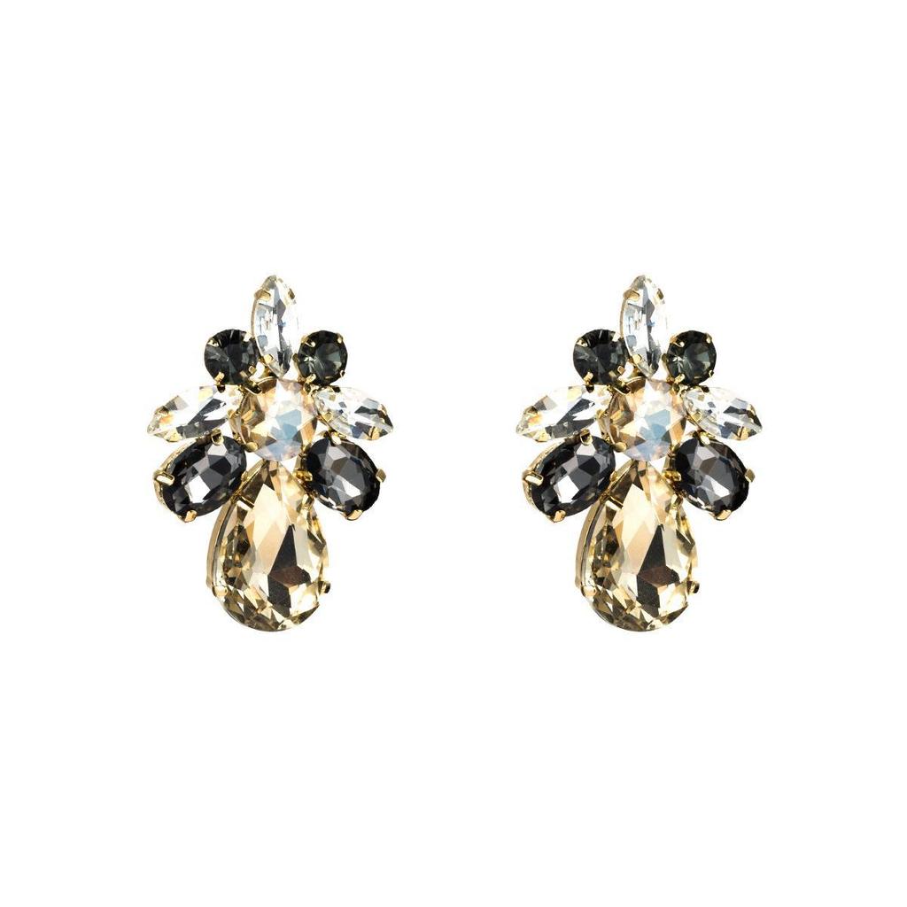 Акриловые серьги-капли с геометрической формой и бриллиантами для женщин — модный европейский и американский дизайн