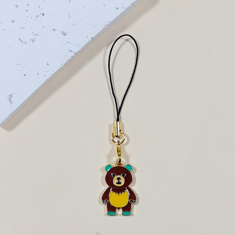 Cute Enamel Raccoon Decorative Charms Durable Gold Plated Clasp for Keychain Backpack Phone Bag Holiday Gifts