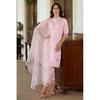 Индийский дизайнерский комплект из курты, брюк и дупатты из смесового шелка для женщин, праздничная туника, курти SC-2122