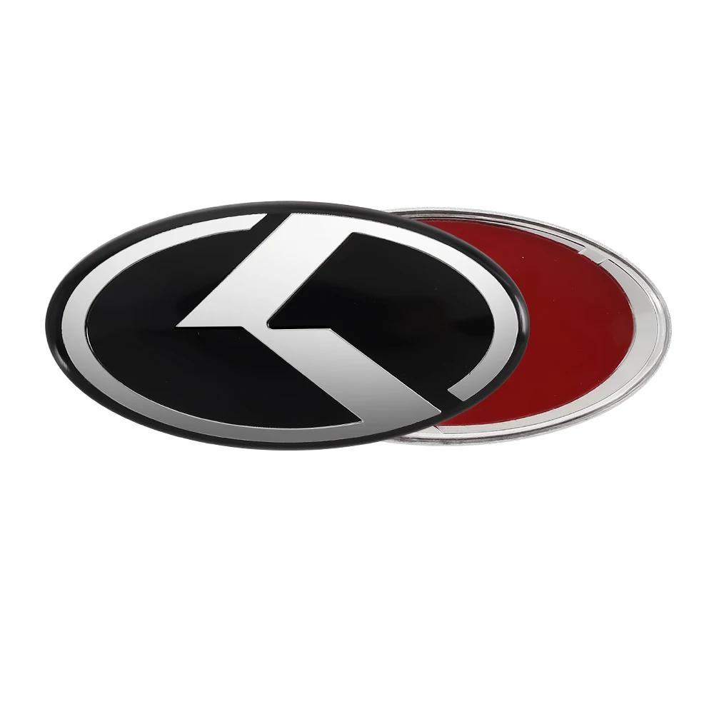 AHX1 61MM 3D Aluminum Auto Steering Wheel Center Emblem Sticker For KIA Sportage Ceed Sorento Cerato Optima GT STINGER Rio Soul Sonic