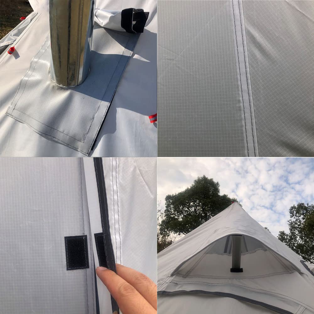 Палатка-колокол Kadahis для сверхлегкой установки при стихийных бедствиях, для улицы, для любования сакурой, для спорта в горах, с отверстием для дымохода, защита, 3-4 человека, легкая, 1,46 кг,