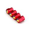4PCS Romania Flag Car Wheel Tire Valve Caps Tyre Stem Covers for Honda Toyota BMW Nissan Volkswagen KIA Ford Hyundai Subaru
