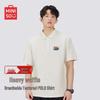 MINISO Men's American Style Waffle Knit Polo Shirt