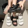 Wedge Heel Sandals Women's Summer Small Man 2025 New Wedding Dress Artifact Muffin Shoes Sports Thick Sole Heightening Roman Shoes