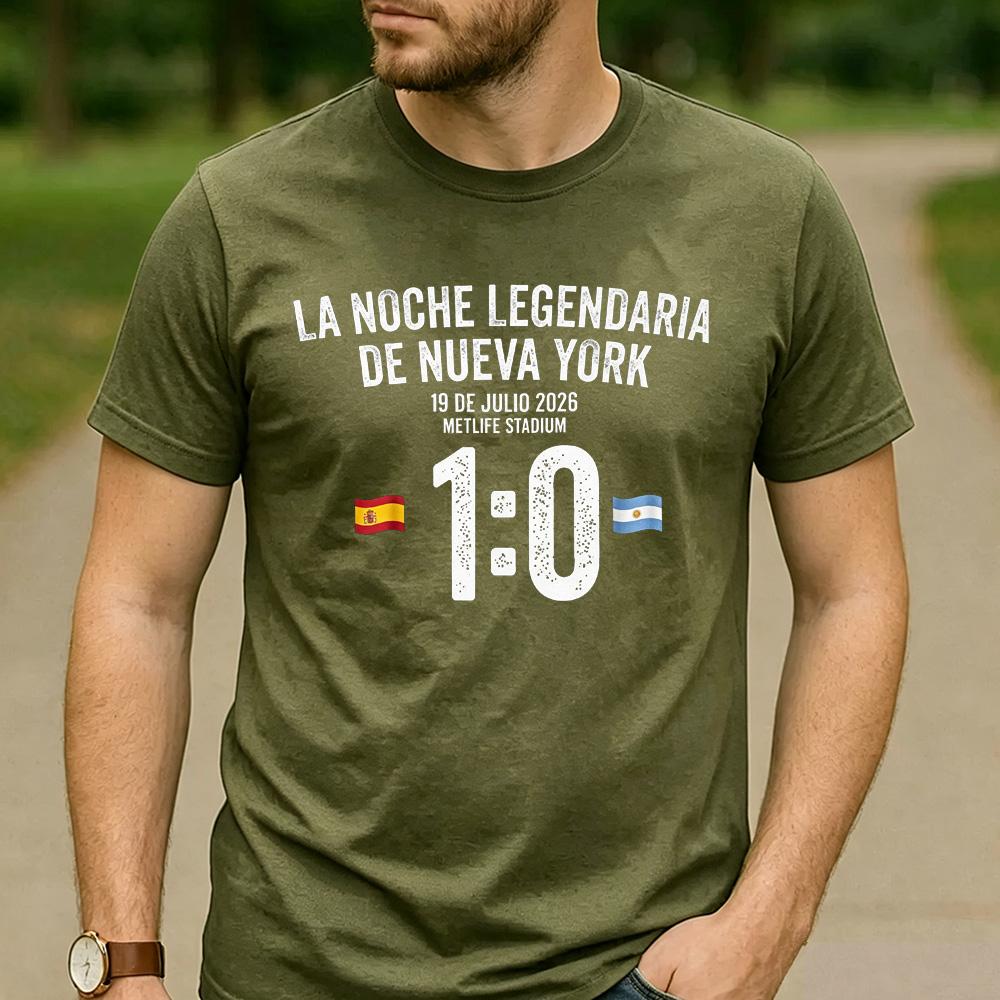 10 Spain vs Argentina Graphic Print Cotton T Shirt Unisex Unisex Unisex Crew Neck Short Sleeve Sports Match Streetwear Daily Tops