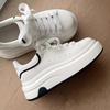 Thick-soled Love Little White Shoes Women's Spring 2025 New Fashionable Versatile Small Height Increase Sports and Leisure Board Shoes