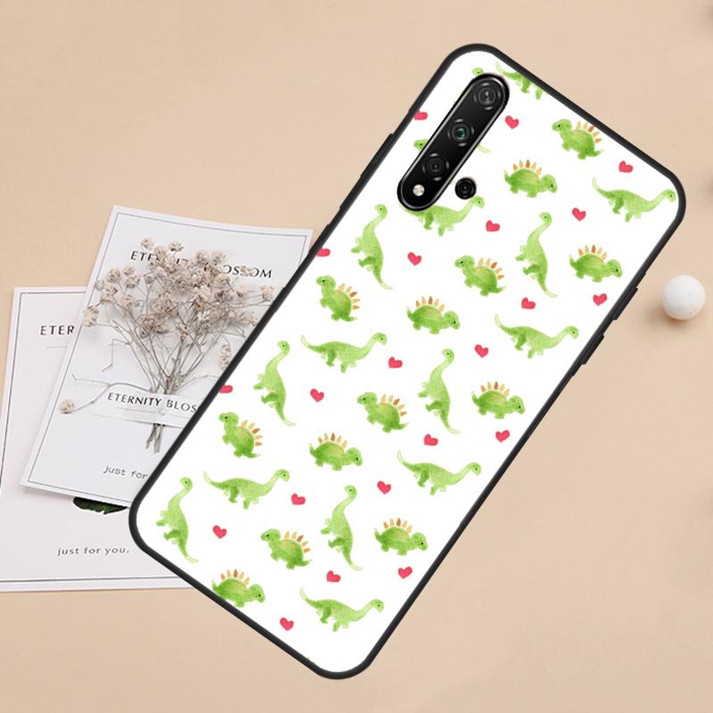 Dinosaur Pattern For Huawei Nova 8i 7i 11i 12i 12s 9 10 SE Y60 Y61 Y70 Y72 Y73 Y90 Y91 P20 P40 P30 Lite Case